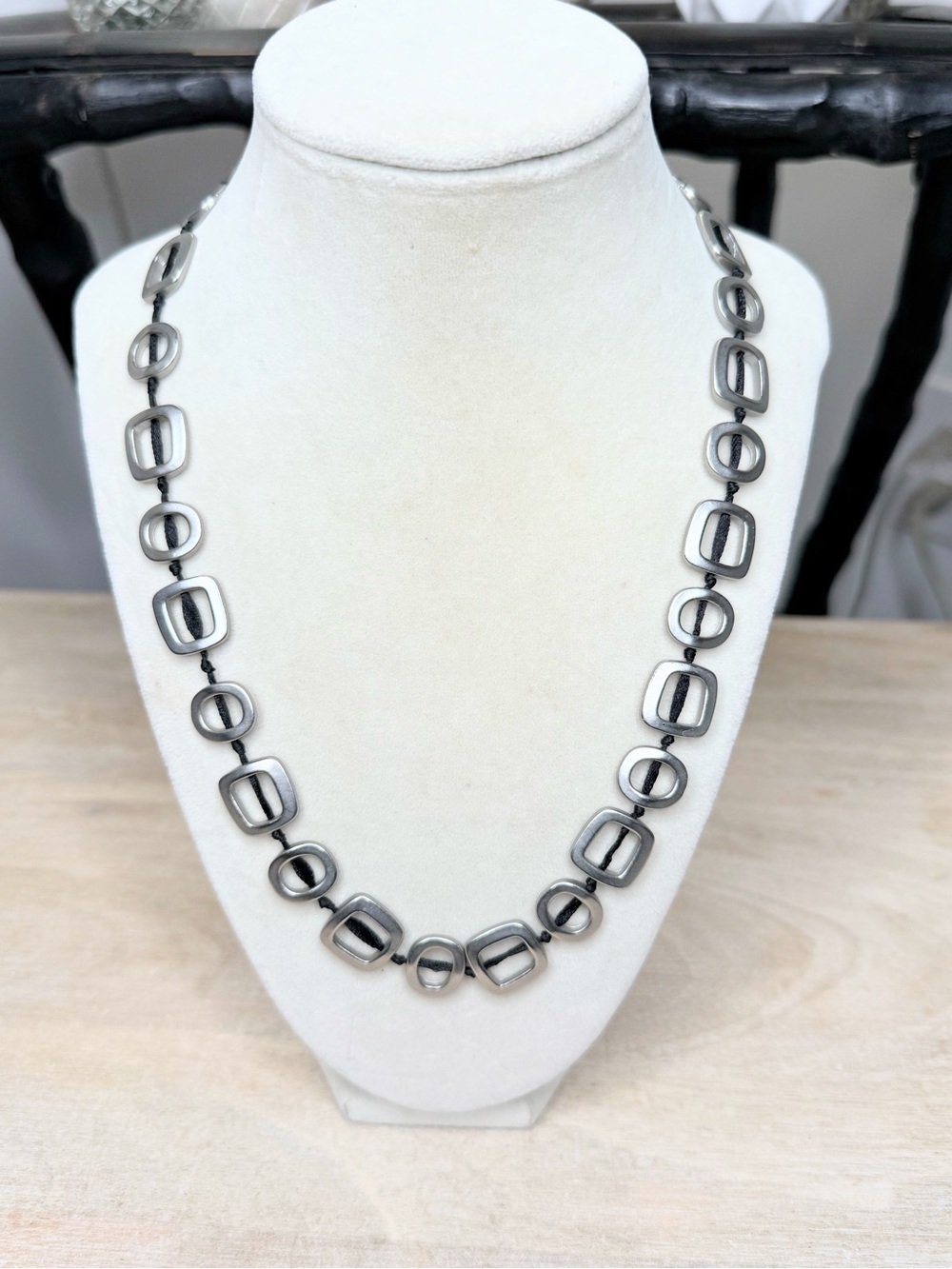Sandra Viden Design Silver Knotted Necklace Australia Handmade 20”